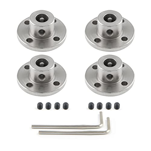 8mm Flange Shaft Coupling, 4 PCS - size: 8mm, style: 4PC