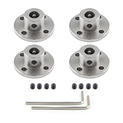 10mm Flange Shaft Coupling, 4 PCS - size: 10mm, style: 4PC