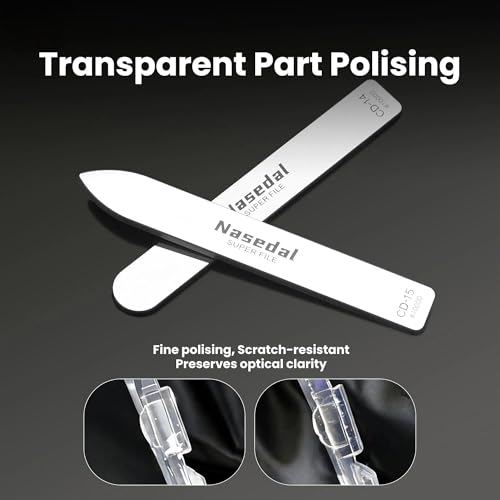 7 PCS Hobby Model Glass File for Gunpla, 3D Prints Polishing Tool - style: 7pcs Complete Kit