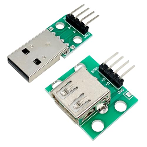 10Pcs USB2.0 DIP Converter Board, 2.54mm Pitch Adapter for DIY