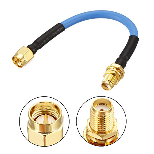 uxcell SMA Extension Cable SMA Male to SMA Female RF Coax Cable RG402 0.1M/0.33Ft