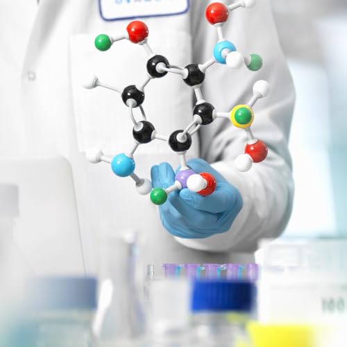 207pcs Chemistry Molecular Model Kit, 79 Atoms 18 Electron Cloud Orbitals 110 Links Bonds, Organic Chemistry Molecule Set For Middle, High School, College Educational, Learning Structure and Reactions