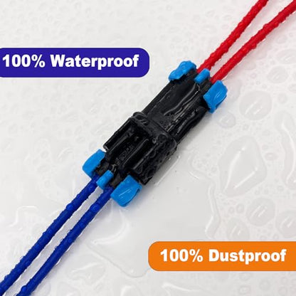 14-12 AWG 2 Pin Connector Waterproof Weather Pack Wire Connectors Kit(4set) - size: 2pin/4kit/14-12AWG