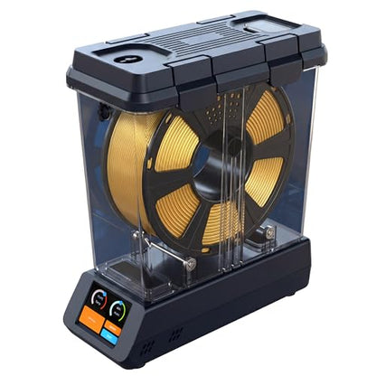 D1 3D Printer Filament Dryer Box, Modular 1+N Filament Storage, 150W PTC Heater Up to 90°C, Active Dehumidification Dehydrator with 2.8" Touchscreen, Compatible with PLA PETG ABS TPU PC PA - size: D1 (Dock + Storage Box)