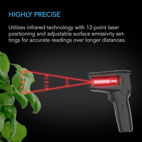 AC Infinity VPD Thermometer, Infrared Leaf VPD & Temperature Gun for Plants