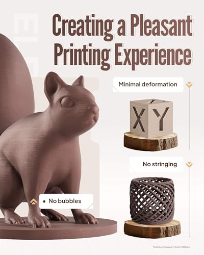 ELEGOO PLA 3D Printer Filament 1.75mm Oak Wood 1KG - color: Oak Wood, size: 1kg