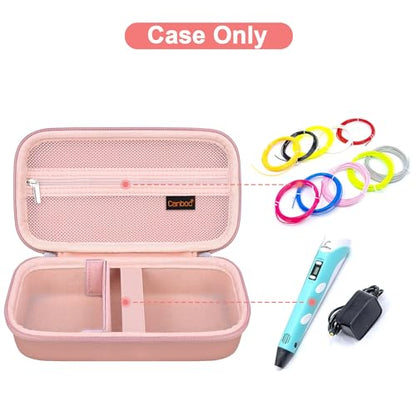 Canboc Carrying Case for SCRIB3D P1 3D Printing Pen, Rose Gold (Case Only) - color: Rose Gold+Rose Gold