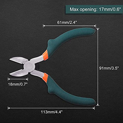 4 Inches Diagonal Cutting Pliers Flush Cutting Pliers Mini Small Wire Flush Cutters Micro Side Cutter Precision Convex Shoulder Wire - style: Diagonal Cutting Pliers