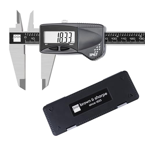 Brown & Sharpe 6 Inch Digital Caliper, IP67 Stainless Steel - size: 6 Inch