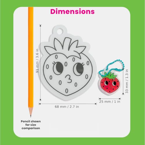 Ooly DIY Mini Shrink Art Charms Kit, 10 Pc - Hugs and Kisses - color: Hugs and Kisses