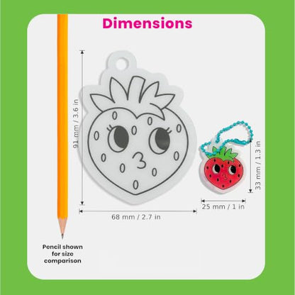 Ooly DIY Mini Shrink Art Charms Kit, 10 Pc - Hugs and Kisses - color: Hugs and Kisses