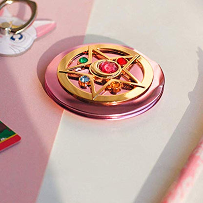 SHOWLOUE Makeup Compact Mirrors, Personal Makeup Mirror Portable Travel Handheld Foldable Double Sided Mirror