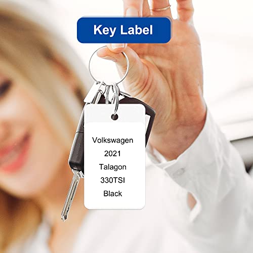Mr-Label 1-3/4" x 1-1/4" Printable Matte White Waterproof Sticker Labels - Tear-Resistant - Laser/Inkjet Printing - Letter Sheet- Total 320 Labels MR685