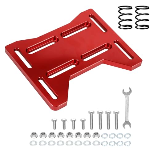 FVRITO Mini Bike Engine Mount Plate Compatible with Predator 212 224cc 97cc Coleman CT200U BT200X CC100X, Engine Motor Mounting Plate Bracket for Baja DB30 MBX10 GX160 Clone Engine Minibike Parts Red - size: Red