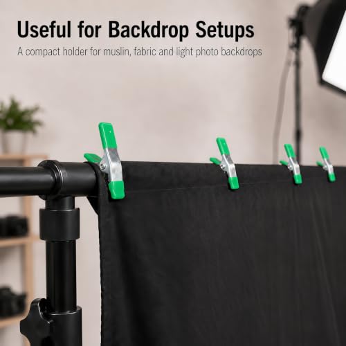 40 Pcs Small Spring Clamps, 2 Inch Green Metal Clip for Crafts, Heavy Duty Woodworking Fastener, Photography Muslin Backdrop Holder, 0.78 Inch Maximum Opening - color: Green