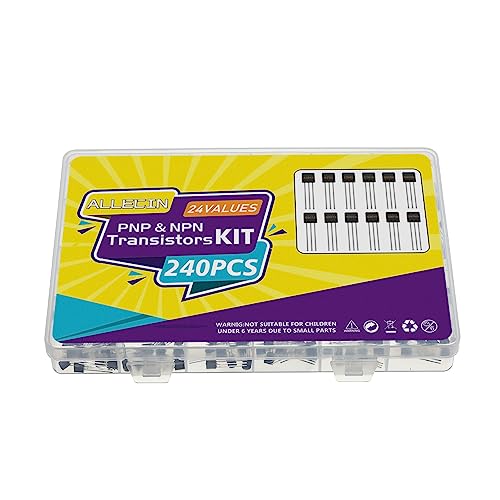 24 Values BJT Transistor Kit A1015 A733 C945 C1815 S8050 S8550 S9012 S9013 S9014 S9015 S9018 2N7000 2N2222 2N2907 2N3904 2N3906 2N5401 2N5551 BC327 BC337 BC547 BC550 BC557 BC560 Transistors