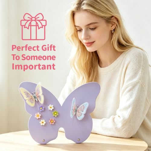 2 Pcs Small Magnetic Board, Cute Magnet Display Stand for Tabletop - color: 2pcs Purple