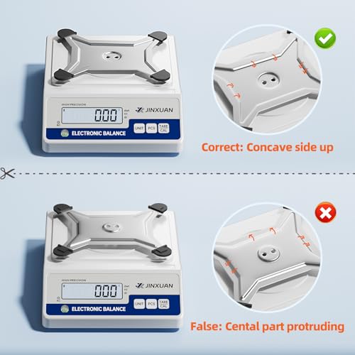 Digital Lab Scale 0.01g Accuracy 5000g Analytical Balance Scale Precision Scale for Weighing Gold Silver Jewelry Diamond Powder Grain Food, Electronic Gram Scale with 500g Weight, LCD Display, 7units - style: 5000gx0.01g with 500g Calibration Weights