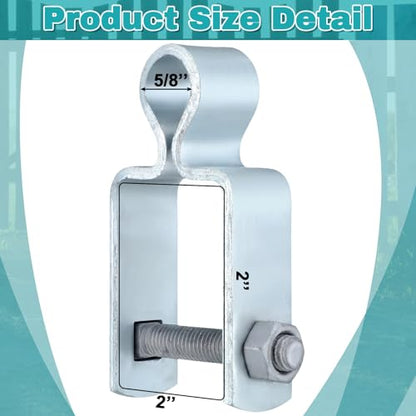 Dansydaisy 4 Pcs Gate Hinge Female 2" X 2", 5/8" Pintle Square - size: 2" X 2"
