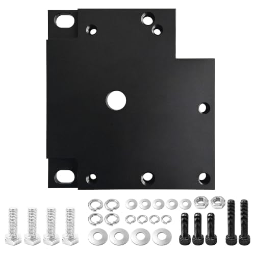 Motor Adapter Plate Set Fit for Razor MX350, MX450 & Pocket Mod Upgrade(Black) - color: Black