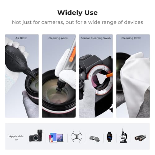 K&F CONCEPT 23-in-1 Lens Cleaning Kit for Pro Photographers, Multi-Scene