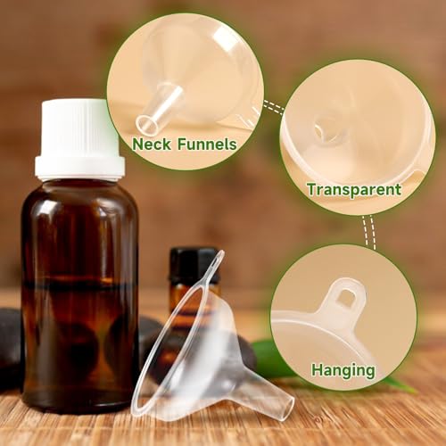 12 Pack Small Funnel,1.96 Inch Small Funnels for Filling Small Bottles, Mini Funnels for Filling Small Bottles,Liquids