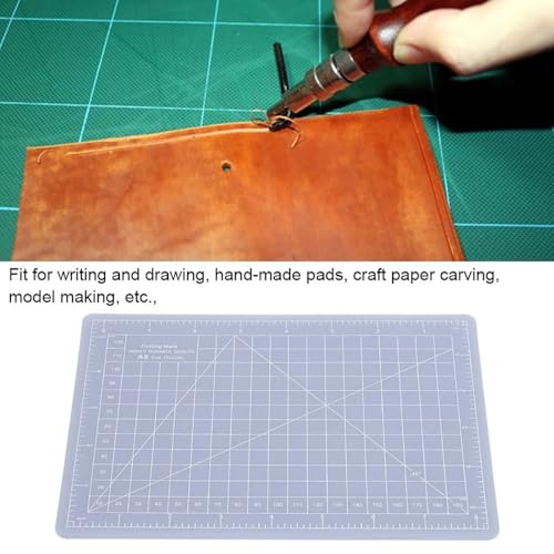 A5 Translucent Cutting Board – Self-Healing Craft Mat for Quilting, Rubber Stamp & Model Making, Non-Slip Non-Reflective Surface(S) - size: 8.7"L x 5.9"W