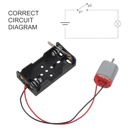 DC Motors Kit DIY Science Projects DC Motor Kit 3V-12V 25000RPM Mini Electric Hobby Motors with Plastic Gears, Battery Holder, Boat Rocker Switch, Shaft Propeller - color: B kit