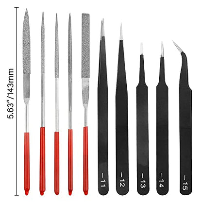 24Pcs Gundam Model Tools Kit Hobby Building Tools Modeler Basic Tools Craft Set for Car Model Building Repairing and Fixing - size: 24P1