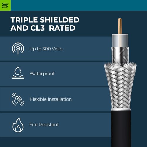 Bolton400 Coaxial Cable 10ft Black, N Male to N Male - LMR®400 Equivalent - size: 10ft Black N-Male to N-Male