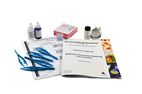 ALDON Innovating Science DNA, Chromosome Staining - Prepare Your Own Squashed Stained Slide - Explore Phases of Plant Mitosis & Chromosomal Development - Small Group Learning - Experiment Kit