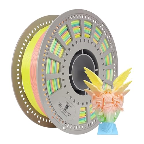 Silk Rainbow PLA Filament 1.75mm 1KG, Color Changing Filament - color: Rainbow 19