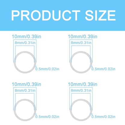 M8x10mm Thin Spacer Washers, 304 Stainless Steel Precision Shim Set - size: M8x10