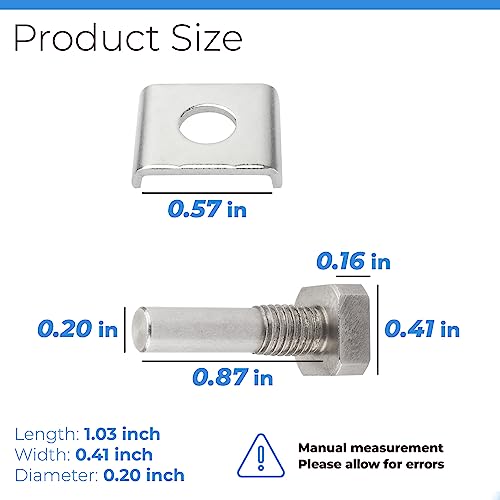 Glass Shower Door Pivot Repair Kit with Stainless Steel Pivot Pin - size: Standard Size