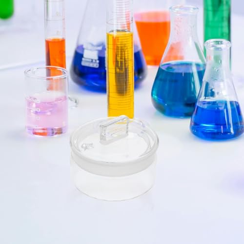 DOITOOL 2 Pcs Glass Weighing Bottles with Sealing Lids for Lab Use