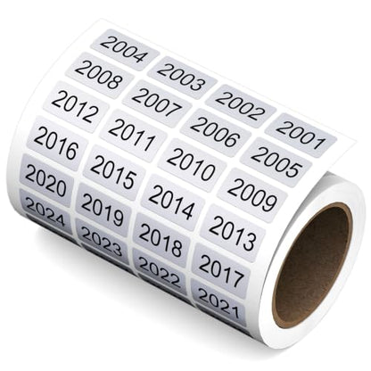 2001-4000 0.4"x0.8" Waterproof Vinyl Inventory Number Stickers - color: 2001-4000(2000 Pcs)