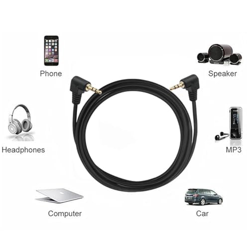 Right Angle Cable, Gold Plated 90 Degree - size: 1 meter
