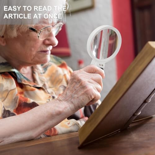 Rongon Magnifying Glass with Light Handheld Magnifier（5X） - size: 1 Lens (5X)