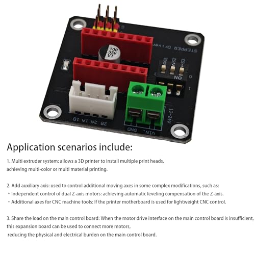 2Pcs 3D Printer 42 Stepper Motor Driver Expansion Board DRV8825 A4988 3D Printer Control Shield Module - style: 2Pcs 42 Stepper Motor Driver Expansion Board DRV8825/A4988