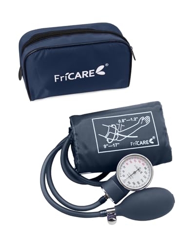 FriCARE Manual Blood Pressure Cuff for Nurses/Nursing/Medical Students - color: Navy Blue