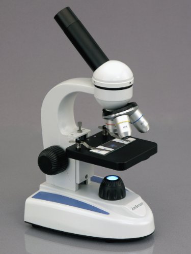 AmScope M149B Compound Monocular Microscope, WF10x and WF20x Eyepieces