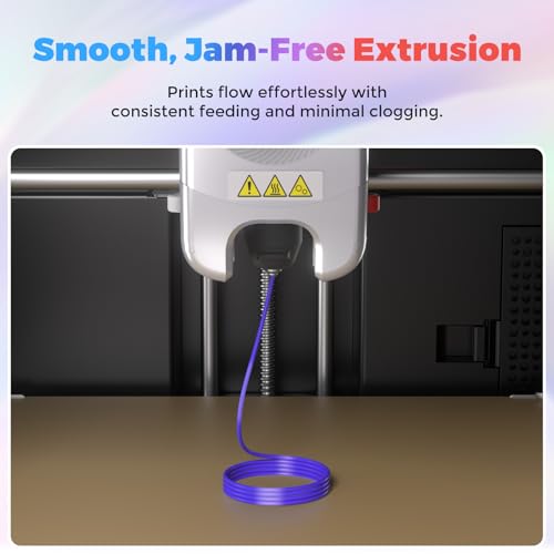 Flashforge 3D Printer Filament Silk PLA 1.75mm 1kg Spool-Dimensional Accuracy +/- 0.02mm (Blue) - color: Blue