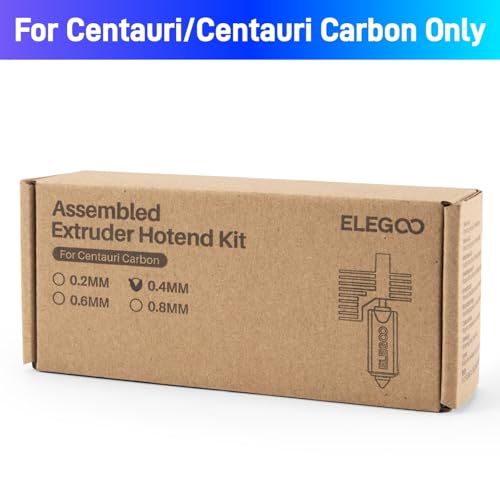 ELEGOO 0.4mm Extruder Hotend Kit ONLY for Centauri/Centauri Carbon - size: 0.4 mm Nozzle