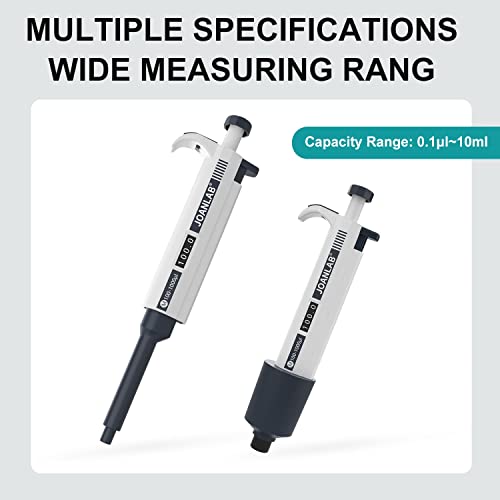 JOANLAB Micropipette 1000-5000ul Manual Adjustable Single Channel Pipettes High Accurate Lab Pipettors with Pipette Tips - color: 1000-5000ul
