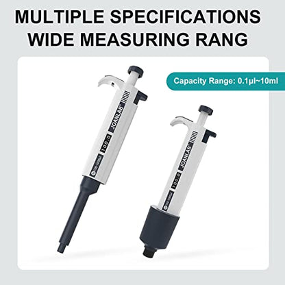JOANLAB Micropipette 1000-5000ul Manual Adjustable Single Channel Pipettes High Accurate Lab Pipettors with Pipette Tips - color: 1000-5000ul