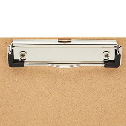 Juvale Clipboard - 11.5 x 17.4 in, Brown MDF, 4-Pack - Wood Clipboard Set with Low-Profile Metal Clip & Retractable Hook - Oversized & Portable for Drafting Board & Sketch Board Use - size: 17.4 x 11.5 Inches