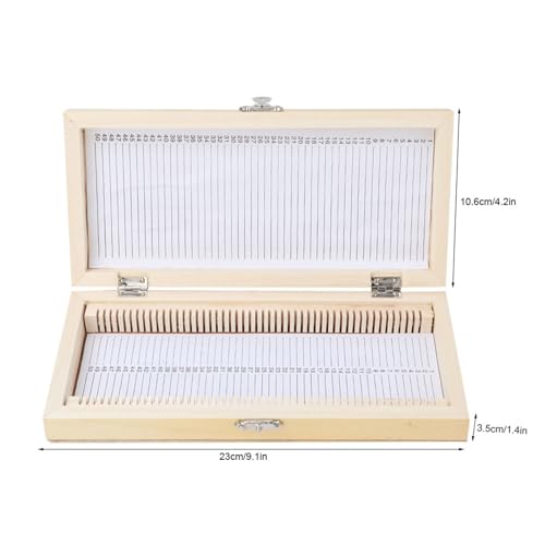 Agatige 50PCS Microscope Slide Box, Large Capacity Slide Storage Box Case Professional Prepared Microscope Slides Microscope Box for Scientific Research Education and Collection