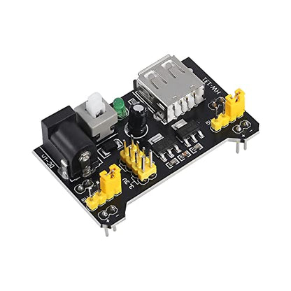 Breadboard Kit with Power Supply Module 2pcs 830 Point 2pcs 400 Point Solderless Breadboards 130pcs Flexible Jumper Wires 2pcs 9V Battery Clip Connector T-Type for Raspberry Pi