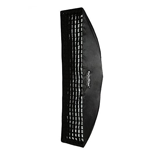 Godox 12"x 47" 30x120cm Honeycomb Grid Rectangular Softbox for Photo Strobe Studio Flash Softbox Bowens Mount - color: FW30*120CM
