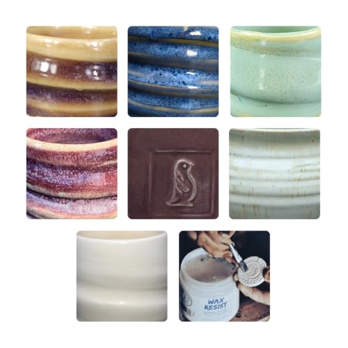 Penguin Pottery - Specialty Series Variety Set #3 - Mid Fire Cones 5 & 6 - Includes 8 4oz Jars - color: Specialty Series Set #3 (Mid Fire)